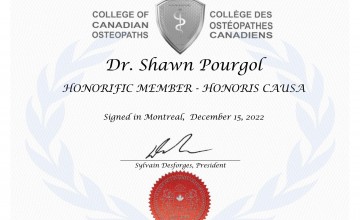 CCO membership for Dr Pourgol